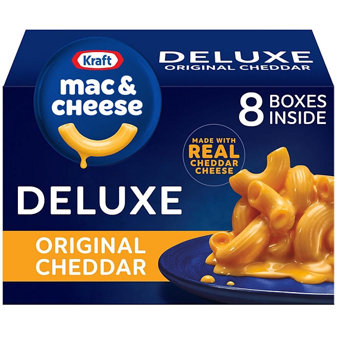 Kraft Deluxe Original Cheddar Macaroni and Cheese Dinner, 14 oz., 8 pk. 3