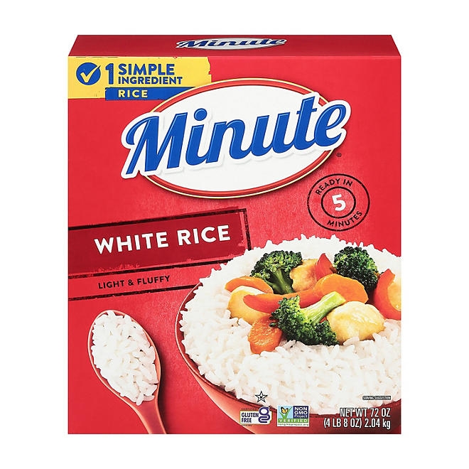 Minute Instant Light and Fluffy White Rice, 72oz. 3