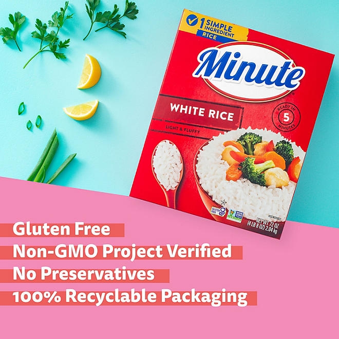 Minute Instant Light and Fluffy White Rice, 72oz. 5