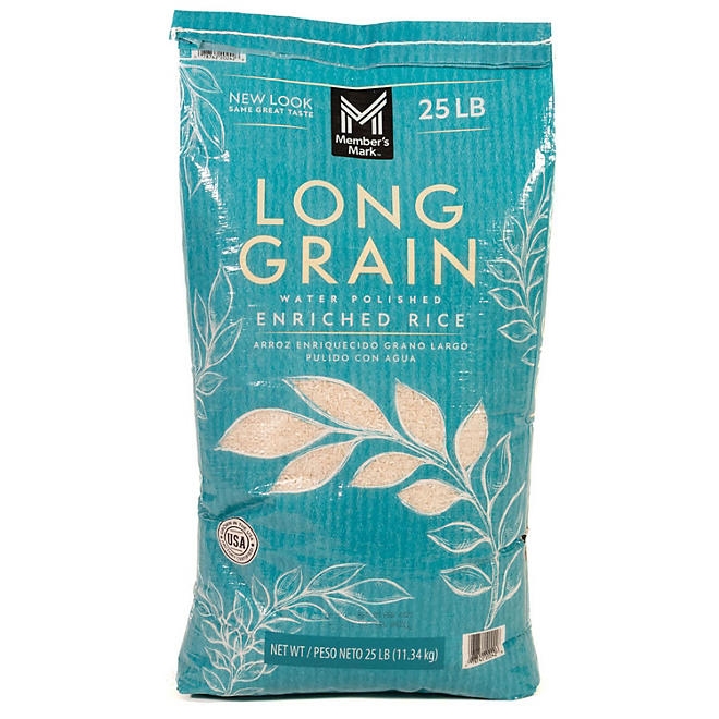 Member's Mark Long Grain White Rice, 25 lbs. 3