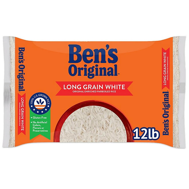 Ben's Original Enriched Long Grain White Parboiled Rice, 12 lbs. 3