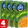 Kraft Jalapeno Flavored Macaroni & Cheese Dinner, 4 ct.