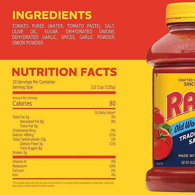 Ragu Old World Style Traditional Pasta Sauce, 45 oz., 3 pk. 4