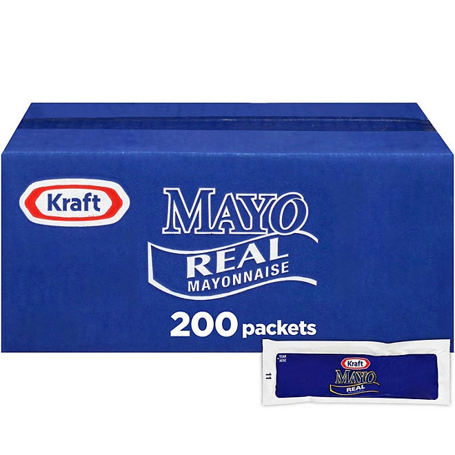 Kraft Real Mayo Mayonnaise Single Serve Packets, 200 ct. 3