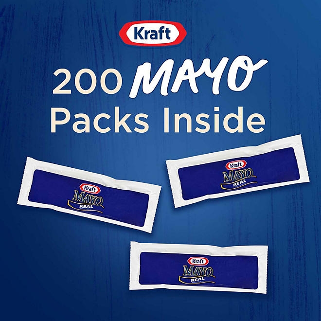 Kraft Real Mayo Mayonnaise Single Serve Packets, 200 ct. 5