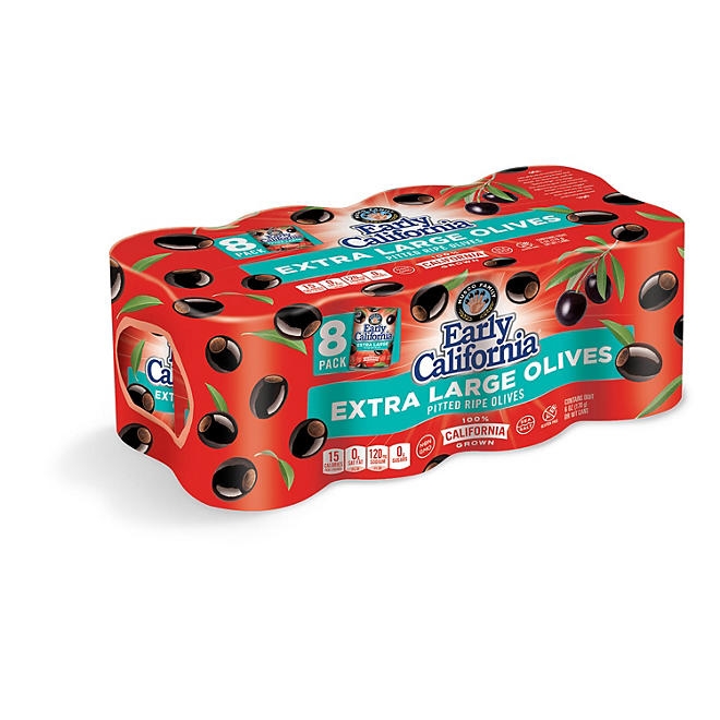 Early California Extra-Large Pitted Olives, 6 oz., 8 pk. 3
