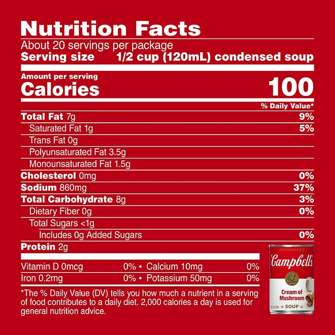 Campbell's Cream of Mushroom Soup 10.5 oz., 8 pk. 4
