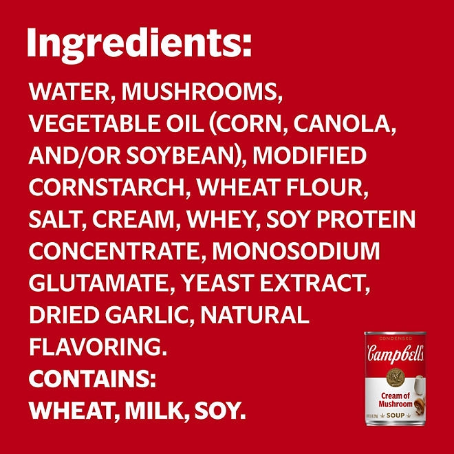 Campbell's Cream of Mushroom Soup 10.5 oz., 8 pk. 5
