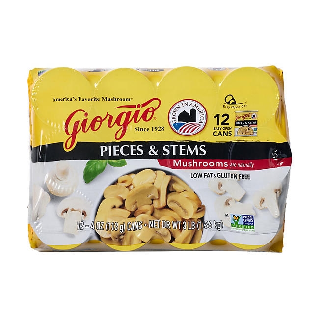 Giorgio Mushroom Pieces and Stems, 4 oz., 12 ct. 3