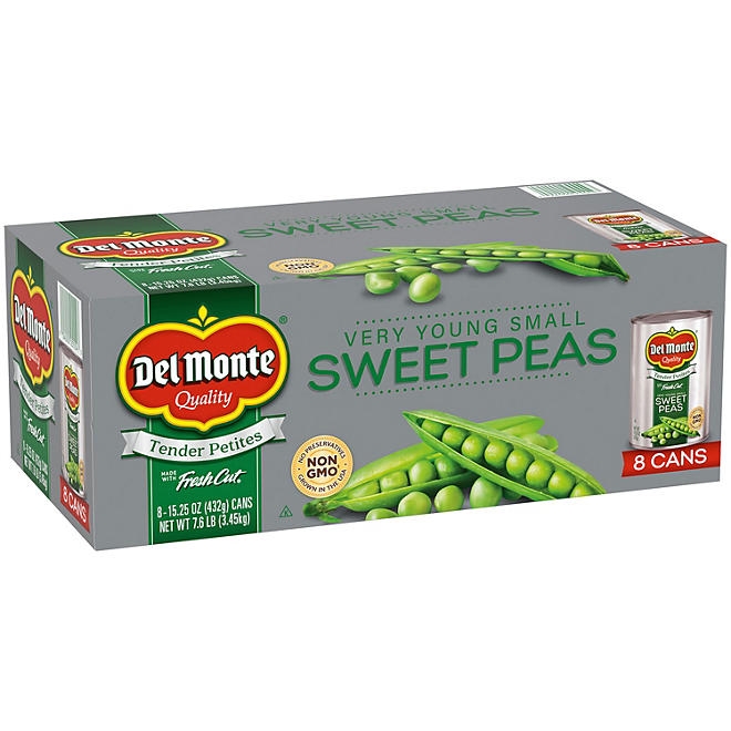 Del Monte Harvest Selects Very Young Small Sweet Peas , 15.25 oz., 8 pk. 3