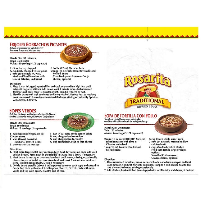 Rosarita Traditional Refried Beans, 8 pk. 5