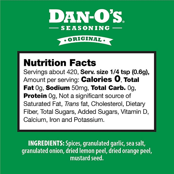 Dan-O's Original Seasoning, 8.9 oz. 4