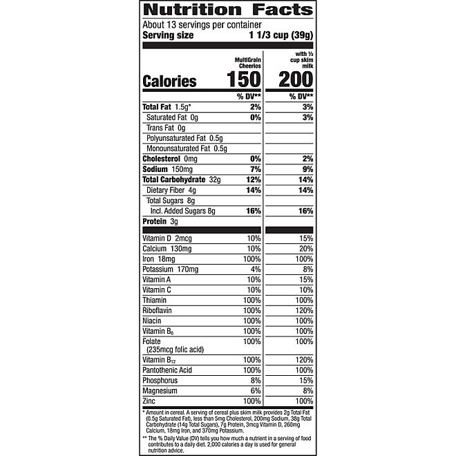 Multi-Grain Cheerios Gluten-Free Breakfast Cereal 18.75 oz., 2 pk. 4