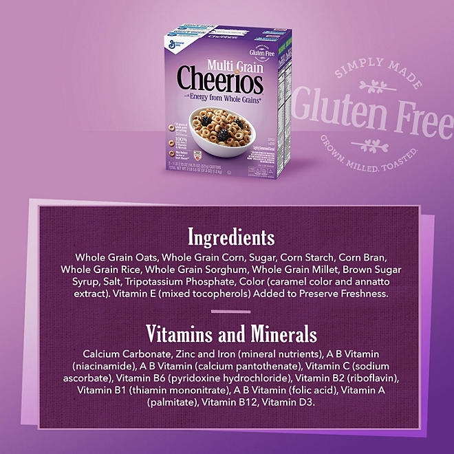 Multi-Grain Cheerios Gluten-Free Breakfast Cereal 18.75 oz., 2 pk. 5
