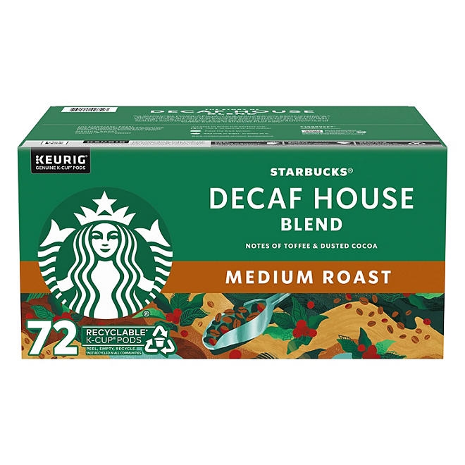 Starbucks Decaf House Blend Medium Roast K-Cup Coffee Pods, 72 ct. 3