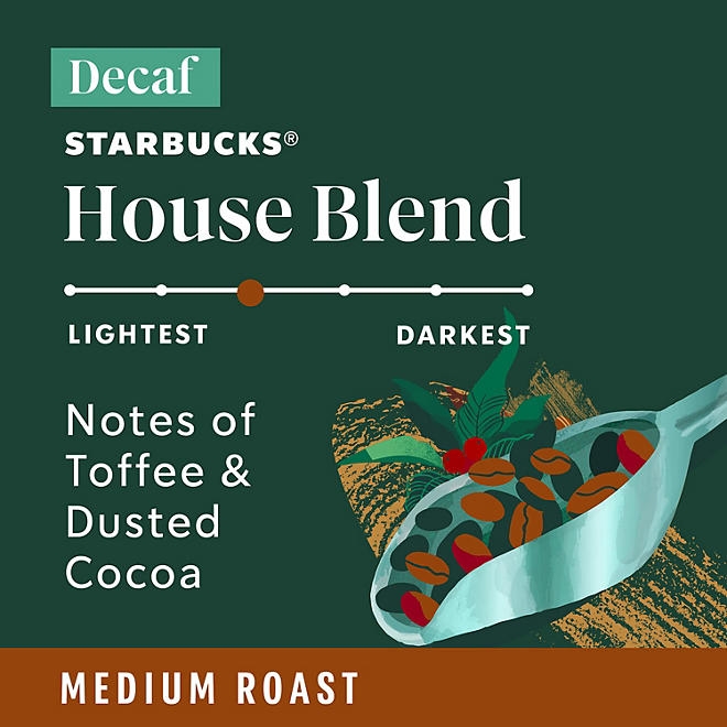 Starbucks Decaf House Blend Medium Roast K-Cup Coffee Pods, 72 ct. 4