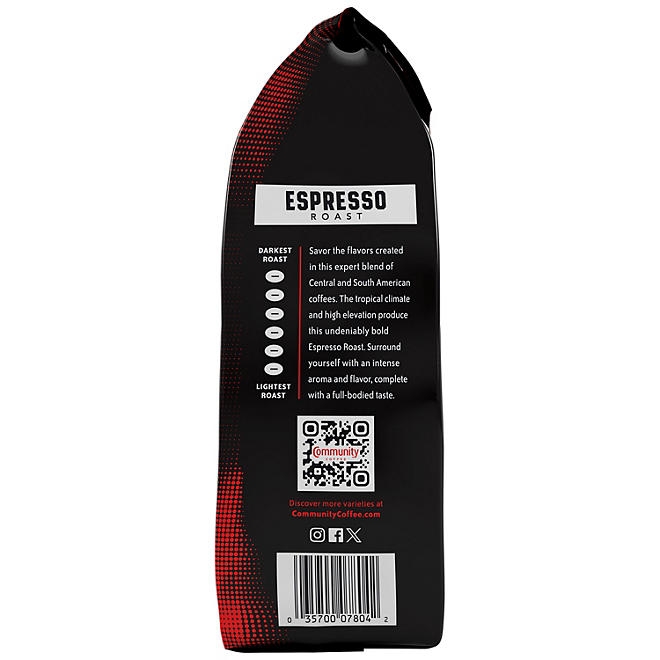 Community Coffee Dark & Bold Espresso Roast Ground Coffee, 40 oz. 5