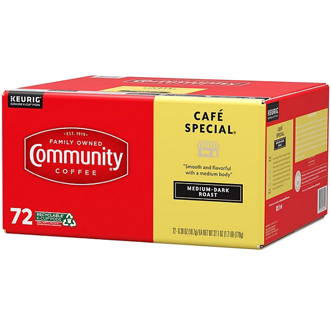 Community Coffee Café Special Medium-Dark Roast Single Serve, 72 ct. 4