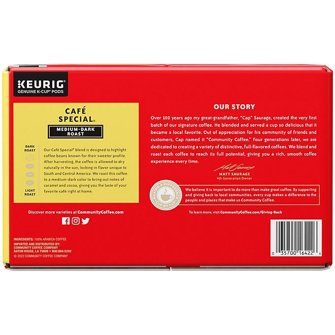 Community Coffee Café Special Medium-Dark Roast Single Serve, 72 ct. 5