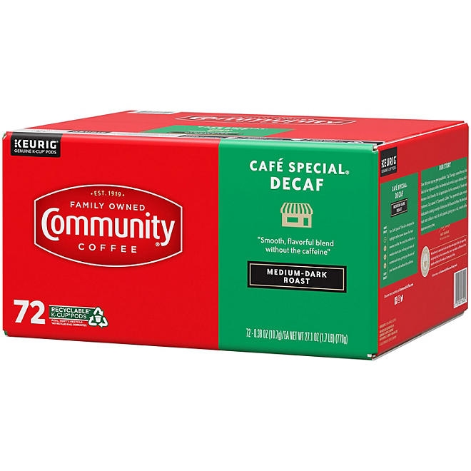 Community Coffee Café Special Decaf Medium-Dark Roast Single Serve 72 ct. 4