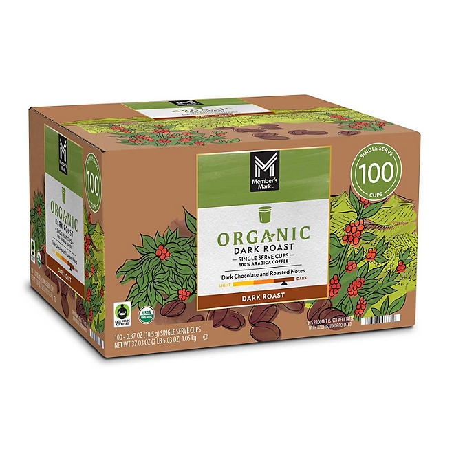 Member's Mark Organic Dark Roast Coffee Pods, 100 ct. 5
