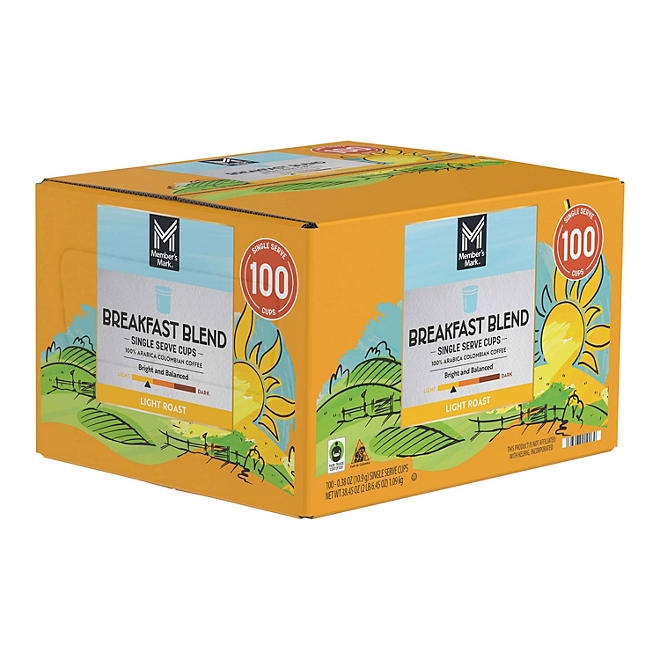 Member's Mark Breakfast Blend Light Roast Coffee Pods, 100 ct. 4