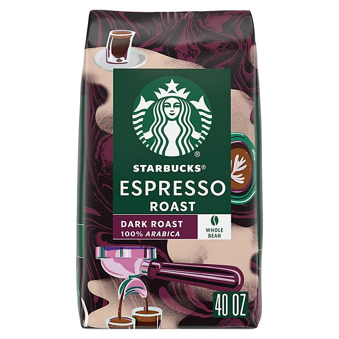 Starbucks Whole Bean Coffee, Espresso Roast Dark, 40 oz. 3