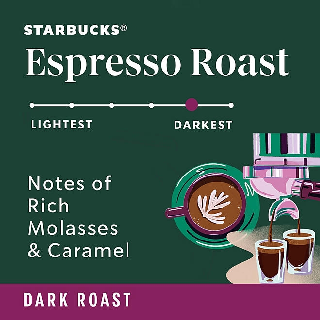 Starbucks Whole Bean Coffee, Espresso Roast Dark, 40 oz. 5