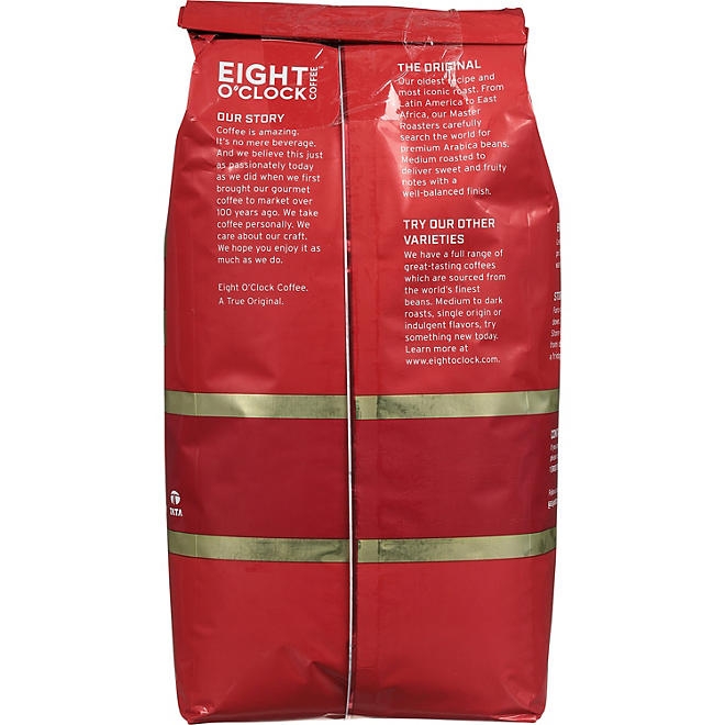 Eight O'Clock Medium-Dark Roast Ground Coffee, The Original, 40 oz. 4