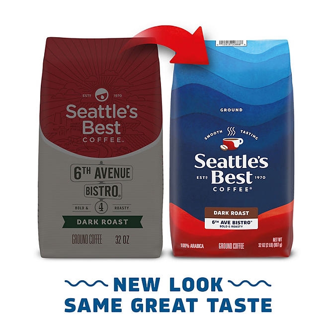 Seattle's Best Coffee 6th Avenue Bistro Ground Coffee, 32 oz. 4