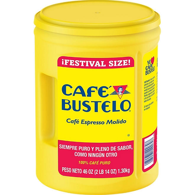 Café Bustelo Festival Size Dark Roast Ground Coffee, Espresso 46 oz. 4