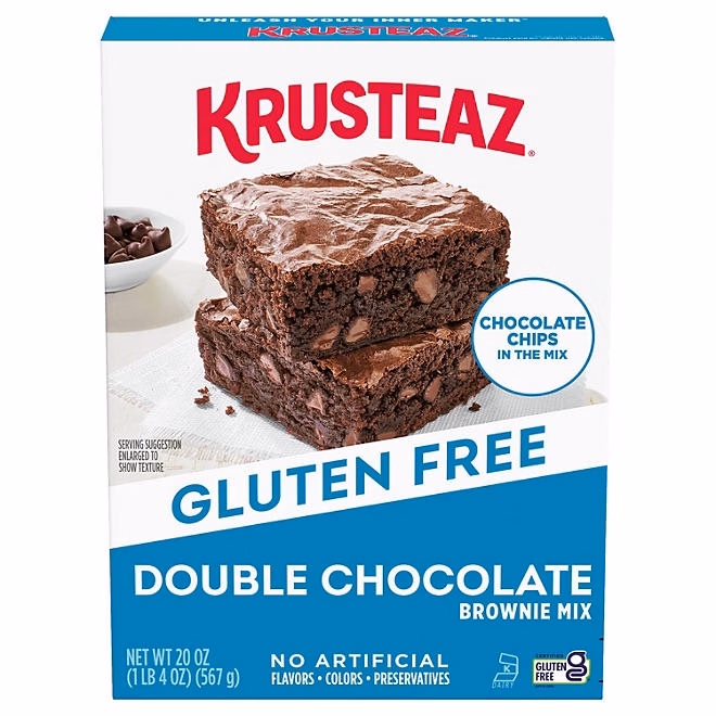Krusteaz Gluten Free Double Chocolate Brownie Mix, 20 oz. 3