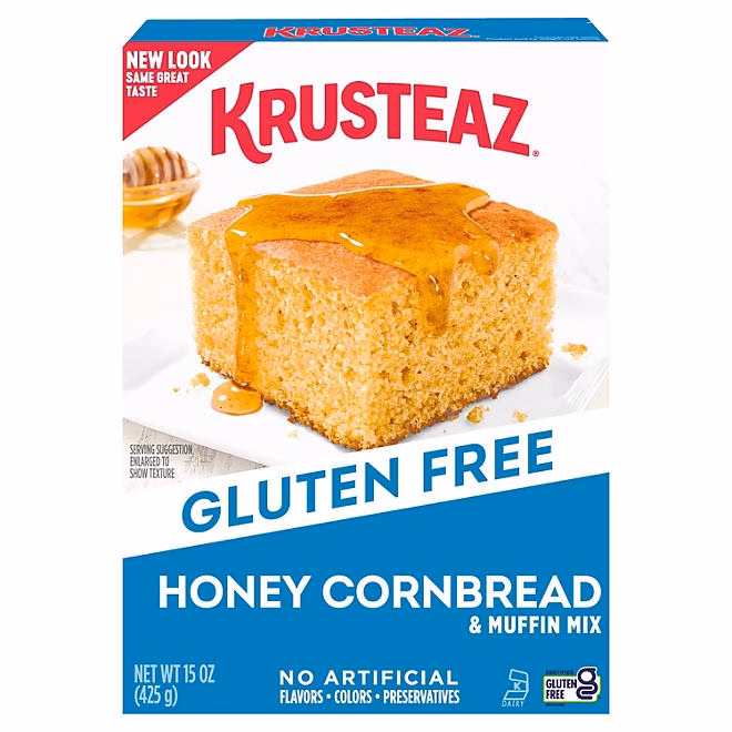 Krusteaz Gluten Free Honey Cornbread & Muffin Mix, 15 oz. 3