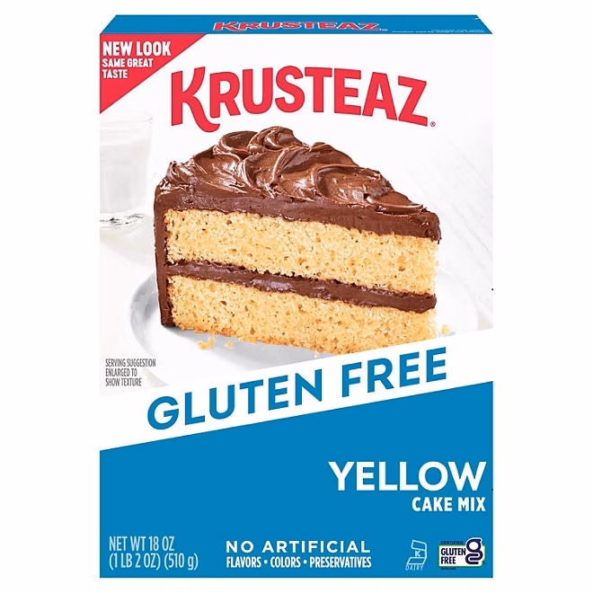 Krusteaz Gluten Free Yellow Cake Mix, 18 oz. 3