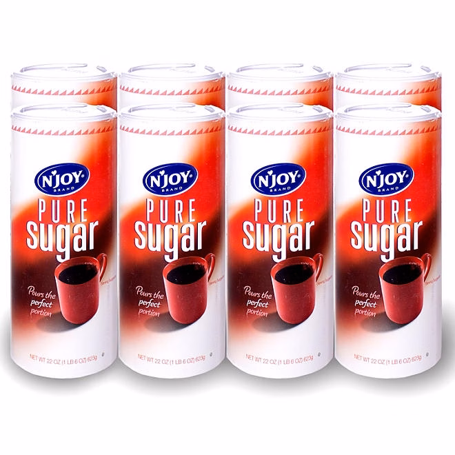 N'Joy Pure Sugar Canisters, 22 oz., 8 ct. 3