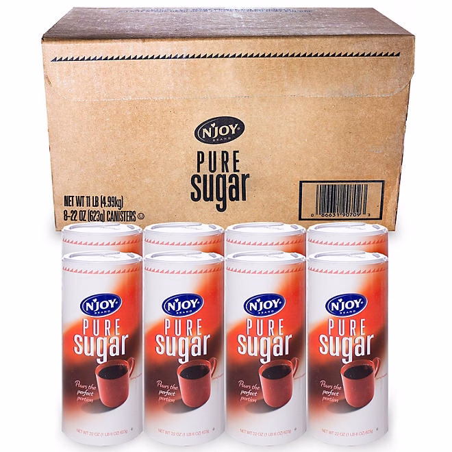 N'Joy Pure Sugar Canisters, 22 oz., 8 ct. 4