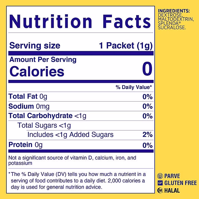 Splenda Zero Calorie Sweetener Packets, 1,000 ct. 5
