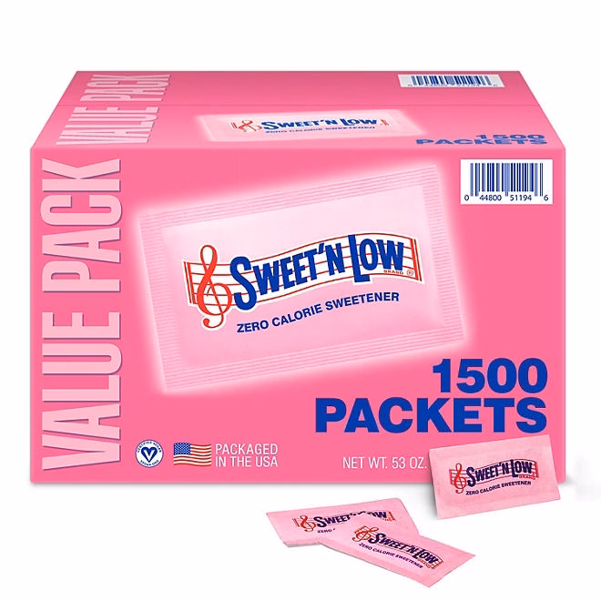 Sweet'N Low Zero-Calorie Sweetener Packets, 1,500 ct. 3