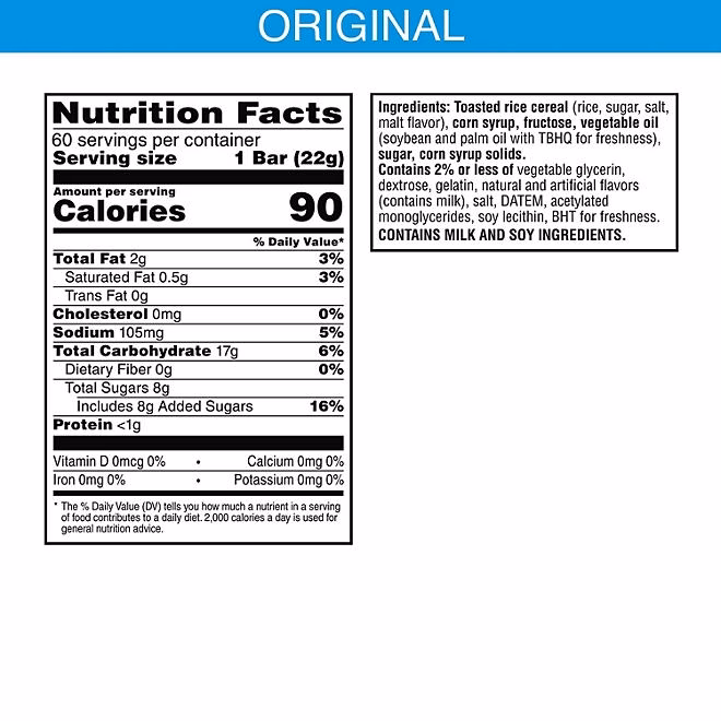 Rice Krispies Treats, Original, 0.8 oz., 60 ct. 4