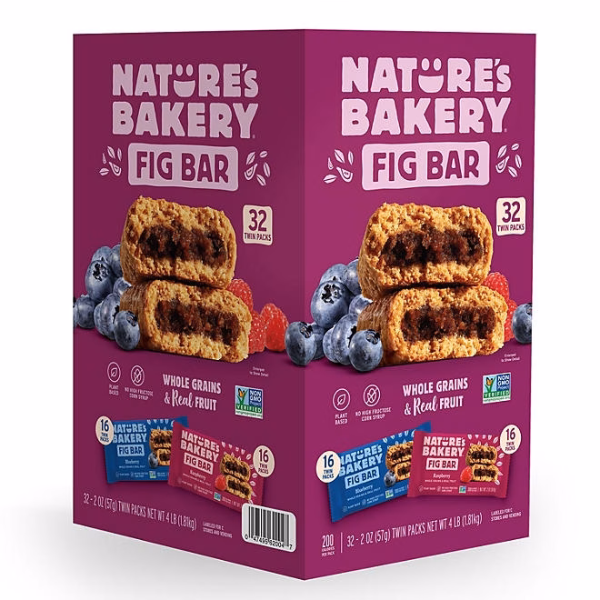 Nature's Bakery Fig Bars, Variety Pack, 2 oz., 32 ct. 3