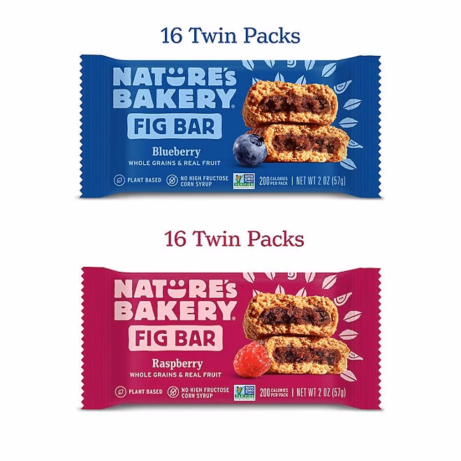 Nature's Bakery Fig Bars, Variety Pack, 2 oz., 32 ct. 4
