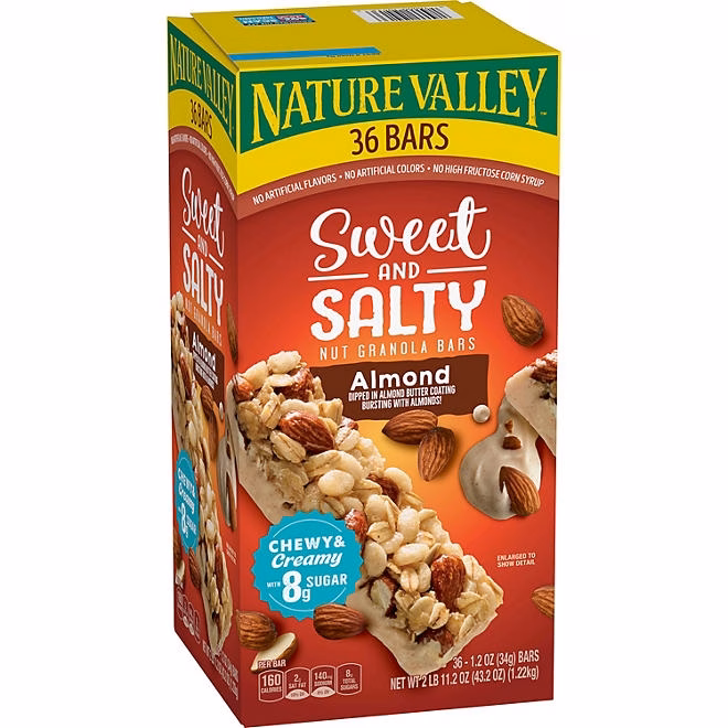 Nature Valley Sweet and Salty Nut Almond Granola Bars, 36 ct. 4