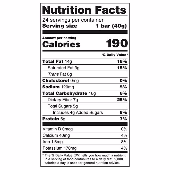 Member's Mark The Better Nut Bar, Dark Chocolate and Sea Salt, 24 ct. 5