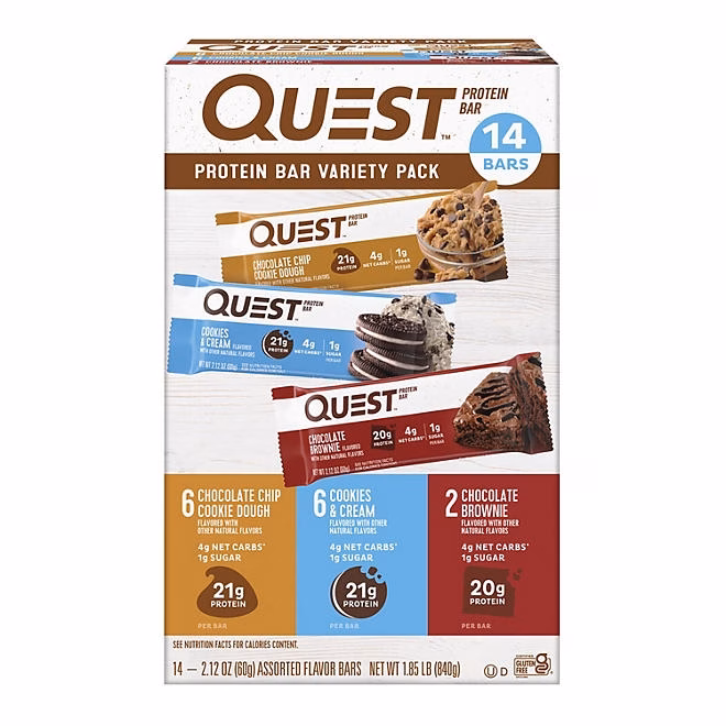 Quest Gluten Free Protein Bars Variety Pack, 14 ct. 3