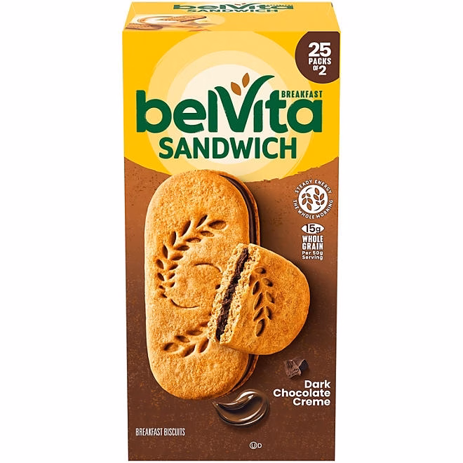 belVita Dark Chocolate Creme Breakfast Biscuits 25 pk. 3