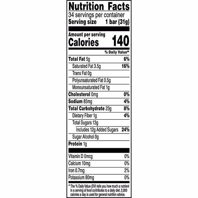 Quaker Chewy Dipps Granola Bars, Chocolate Chip, 34 pk. 4