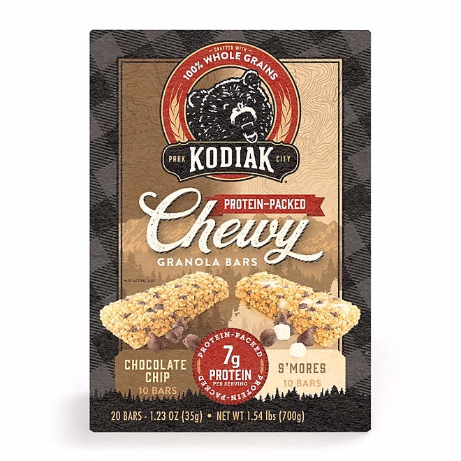 Kodiak Chewy Granola Bars, Variety Pack, 20 ct. 3