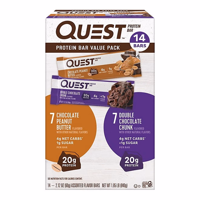 Quest Protein Bars Gluten Free, Variety Pack 14 ct. 3