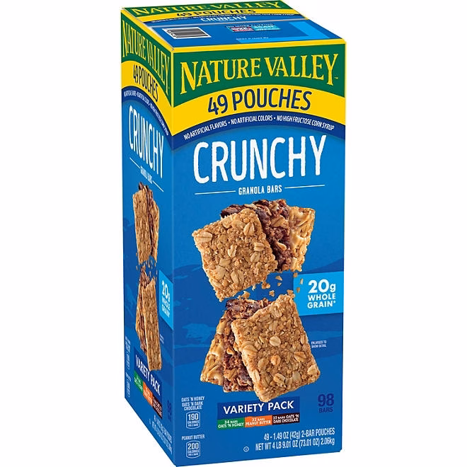 Nature Valley Crunchy Granola Bars Variety Pack, 49 ct. 3
