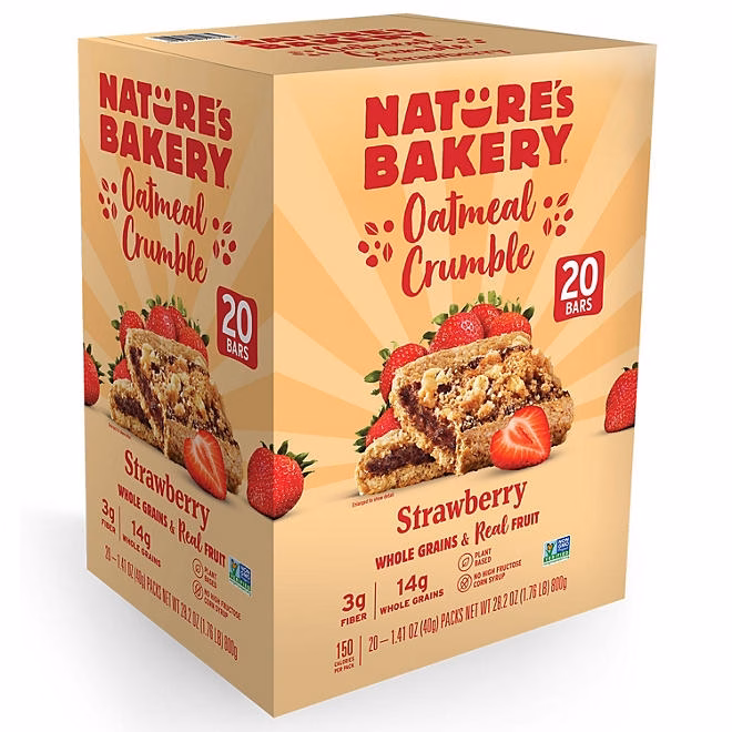 Nature's Bakery Oatmeal Crumble Strawberry, 2 oz., 20 ct. 3